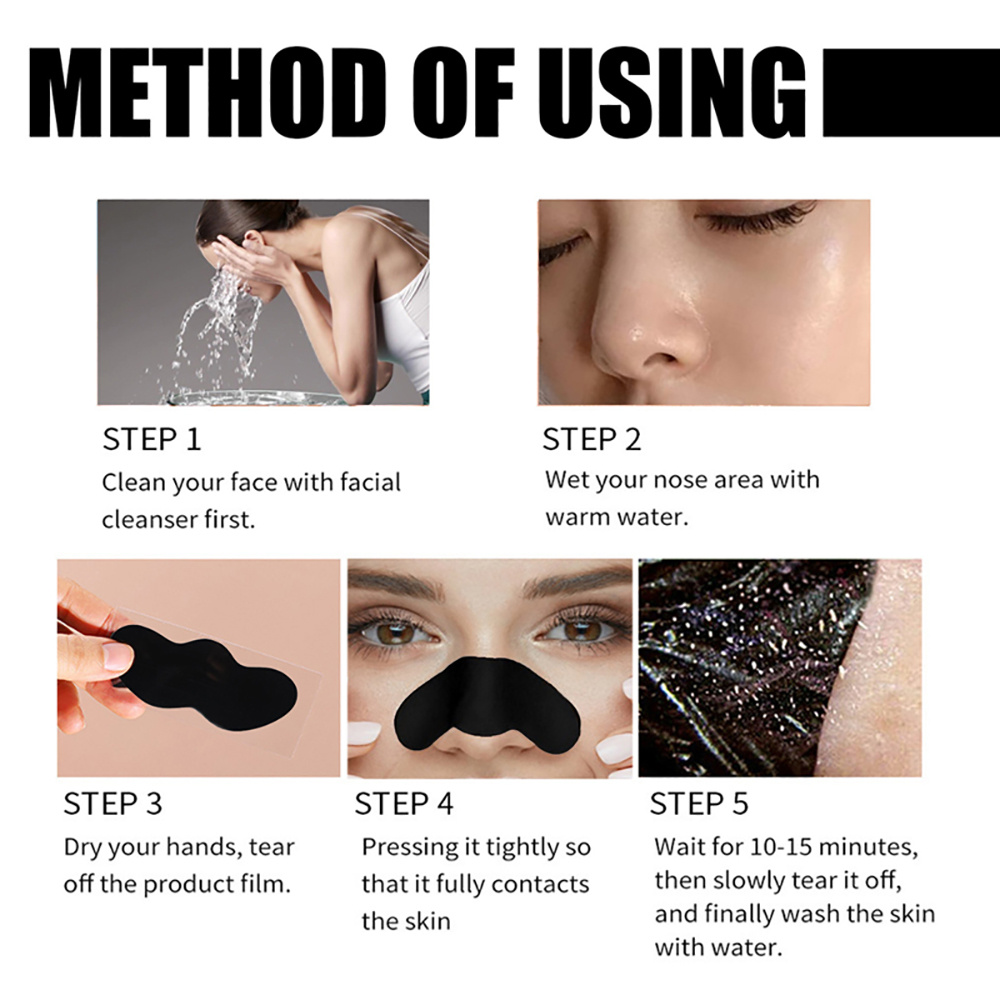10/20/50/100PCS Neus Comedondr - Charcoal Pore Strip recensie en prijs