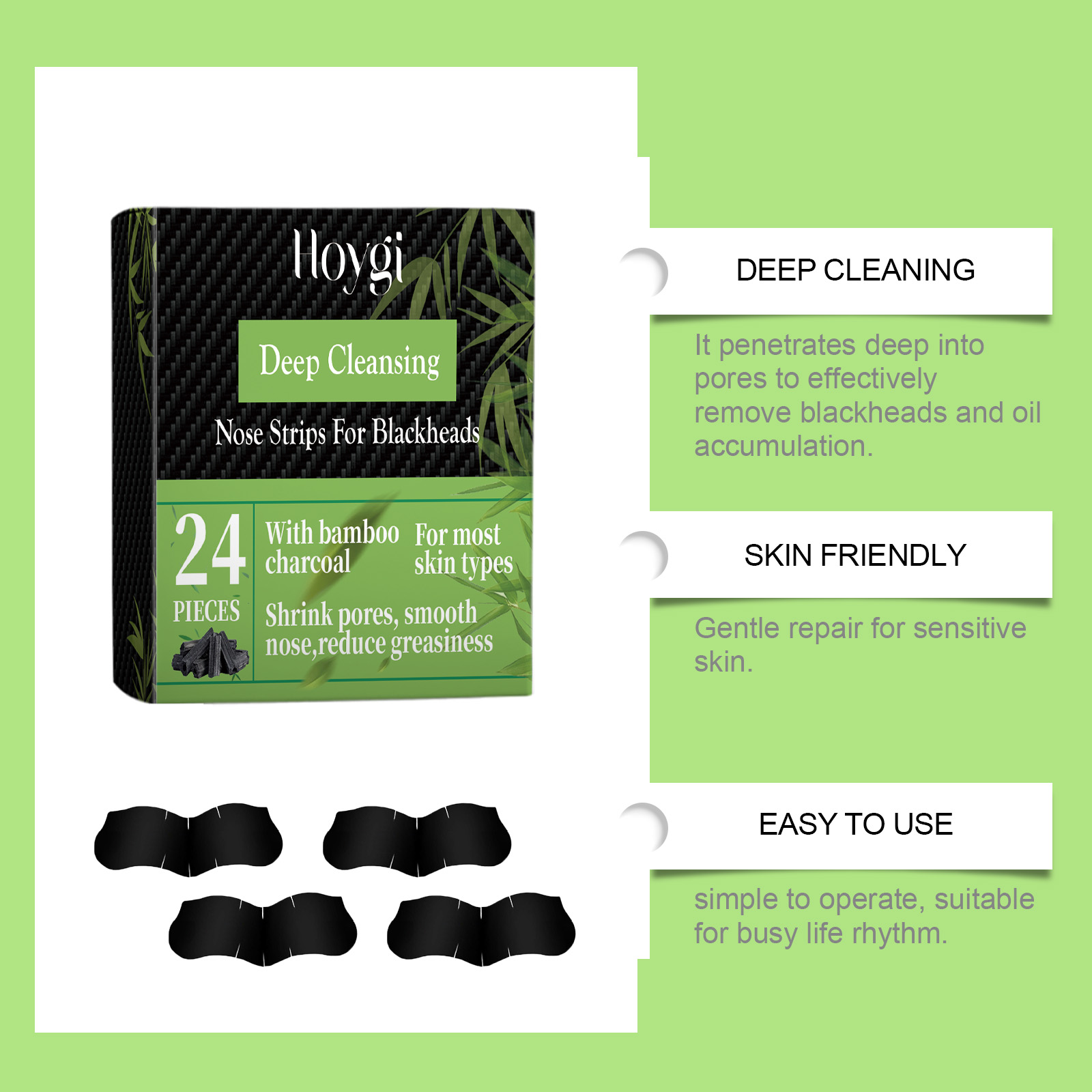 Bamboe Houtskool Neusstrips vo - Charcoal Pore Strip recensie en prijs
